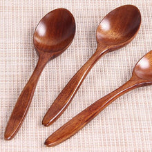 Load image into Gallery viewer, 3pcs/18cm natural wood Japanese-style environmental tableware cooking honey coffee spoon Mixing spoon