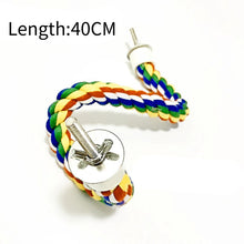 Load image into Gallery viewer, 2022 Pet New Bird Toys Hanging Multicolor Rope Toys Type For Rope Bungee Bird Toy Calopsita Parrot Accessories Birds