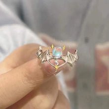 Load image into Gallery viewer, Opal Irregular Natural Stone Ring With White Opal Aesthetic Egirl Hollow Rings for Women Y2K Trendy Ring Creative Finger Jewelry