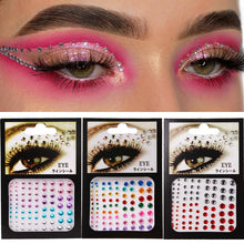 Load image into Gallery viewer, 1PC 3D Sexy Crystal Eyes Glitter Face Body DIY Diamond Festival Party Jewel Makeup Tools Eye Shiner Make Up Adornment Sticker