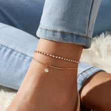 Load image into Gallery viewer, Green Beads Ankle Bracelet Bohemian Star Anklets for Women Leg Bracelet Beach Foot Fashion Jewelry