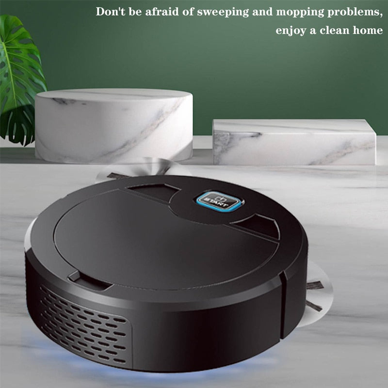 3 In 1 Smart Sweeping Robot Home Sweeper Sweeping and Vacuuming UV Wireless Vacuum Cleaner Sweeping Robots