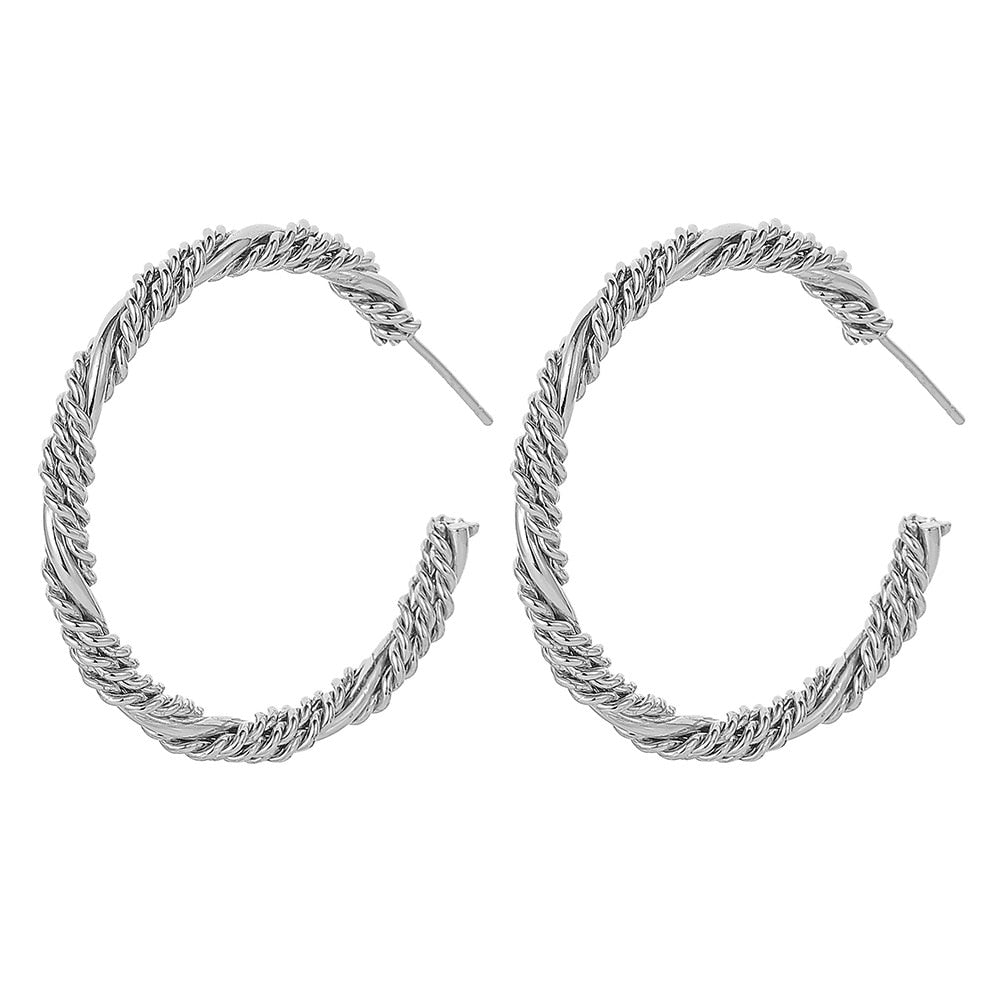 2022 New Women Stainless Steel Unusual Chain Earrings Fashion Drop Earrings 2021 Punk Gothic Chain Earrings For Female Jewelry
