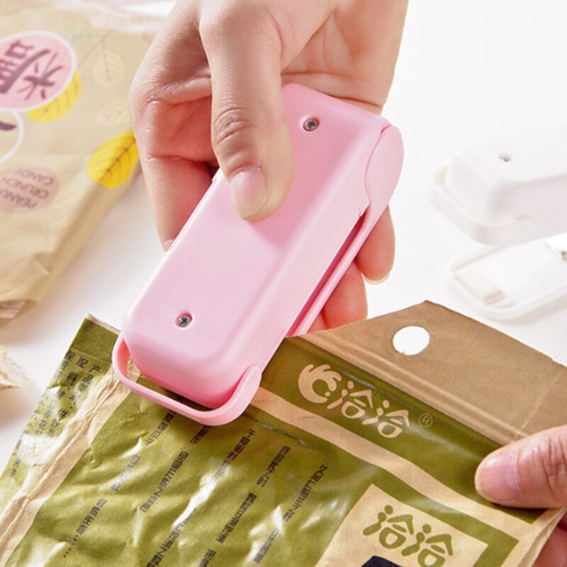 Wonderlife Sealer Machine Bag Clips Portable Heat Sealing Seal Plastic Snack Packing Sealer Food Preservation Kitchen Storage