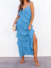 Load image into Gallery viewer, sealbeer A&amp;A Ruffles Part Two Chiffon Maxi Dress