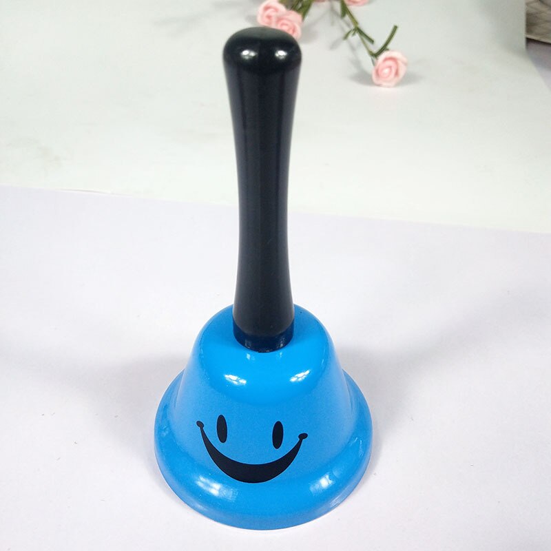 Large Hand Bell Toy for Children Letter Bed Bell Class Summoning Bells Colorful Metal Christmas Hand Bell
