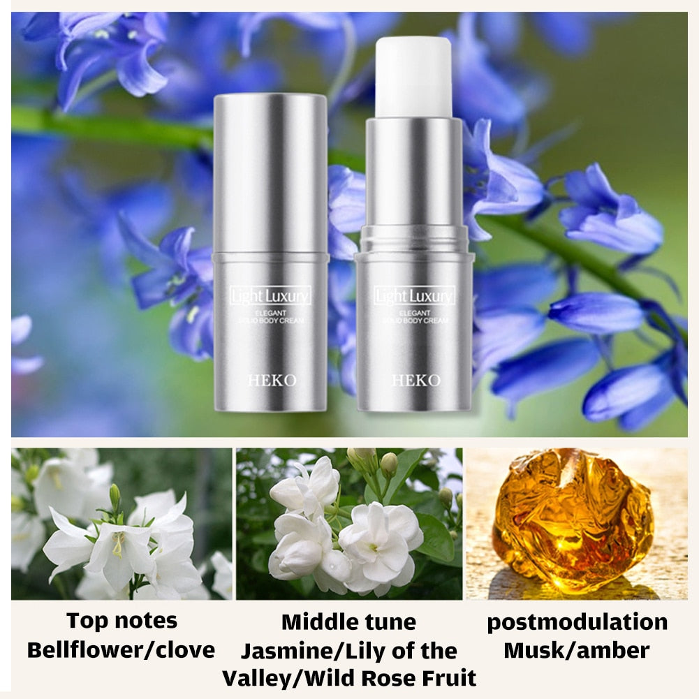 Portable Solid Perfume Fragrances Solid Balm Mild Long Lasting Fresh Aroma Light Scent Body Antiperspirant for Men Women