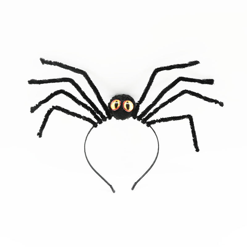 Halloween Spider Headdress Creative Funny Spider Performance Masquerade Dress Up Spider Headband Happy Helloween Party Decor