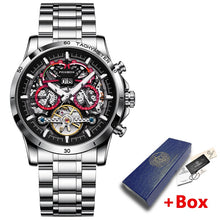 Load image into Gallery viewer, LIGE Mechanical Watches Chronograph Watch for Men Automatic Men&#39;s Watches Luxury Original Brand Stainless Steel Tourbillon Clock