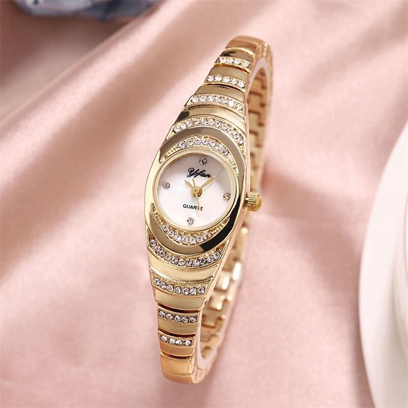 Women's Watch Bracelet Set Jewelry Diamond Elegant Quartz  Luxury Fashion Trend Business Watch Girl Anniversary Birthday Gift