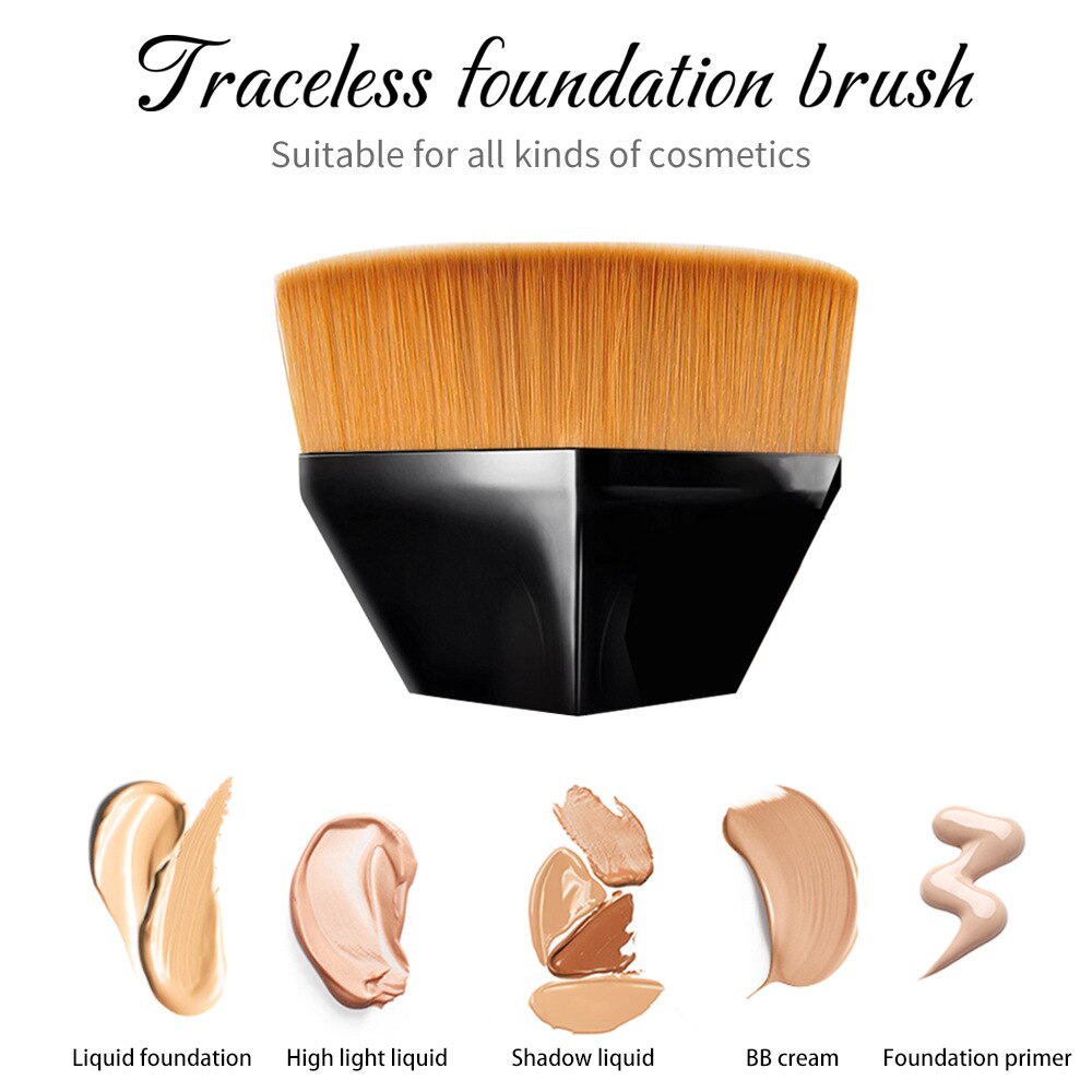 Makeup Brush Flawless Foundation Brush With Protect Cover Beauty Powder Face Blush Brushes Cosmetic Useful Makeup Tool