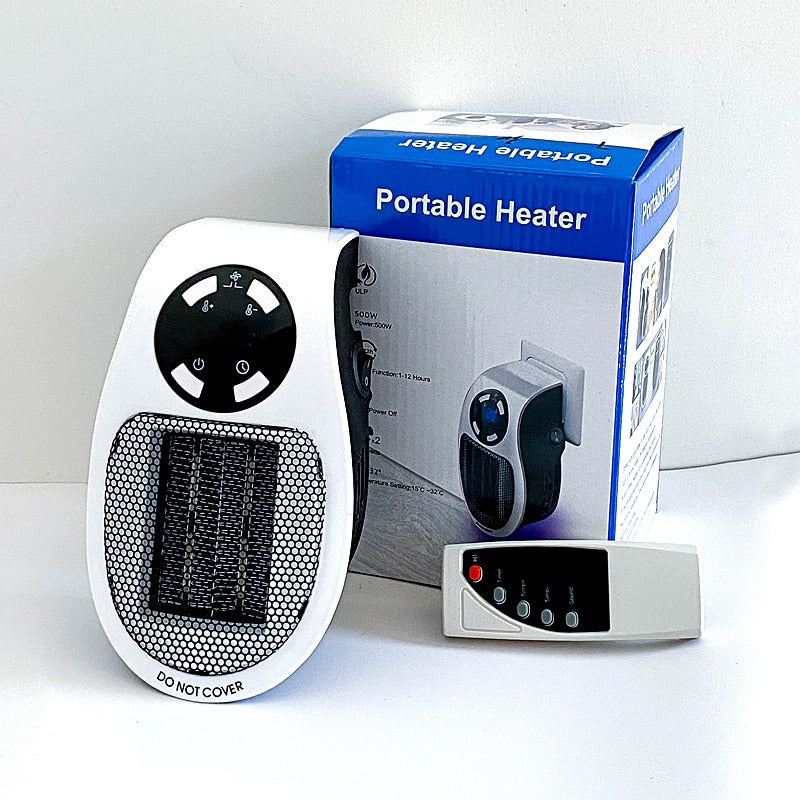 Hot Fan Electric Heater For Home Temperature Setting Hand Dryer With PTC Ceramic Element Remote Control Heating Hand Warmer