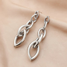 Load image into Gallery viewer, 2022 New Women Stainless Steel Unusual Chain Earrings Fashion Drop Earrings 2021 Punk Gothic Chain Earrings For Female Jewelry