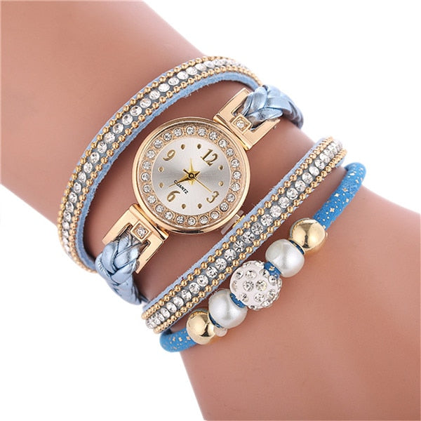 Relogio Bracelet Watches Women Wrap Around Fashion Bracelet Fashion Dress Ladies Womans Wrist Watch Relojes Mujer Clock for Gift