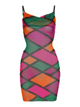 Load image into Gallery viewer, sealbeer A&amp;A Patchwork Mini Bodycon Dress