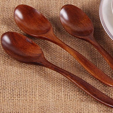 Load image into Gallery viewer, 3pcs/18cm natural wood Japanese-style environmental tableware cooking honey coffee spoon Mixing spoon