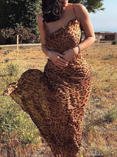 Load image into Gallery viewer, sealbeer A&amp;A Summer Mesh Leopard Print Bodycon Dress