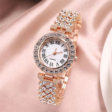 Load image into Gallery viewer, Women&#39;s Watch Bracelet Set Jewelry Diamond Elegant Quartz  Luxury Fashion Trend Business Watch Girl Anniversary Birthday Gift