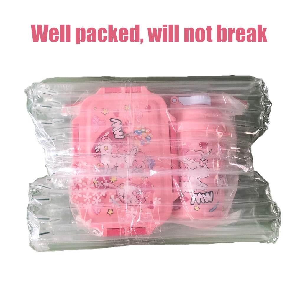 Unicorn Kawaii Bento Lunch Box Water Bottle for Kids Girls Boys Children School Kindergarten Mini Snack Sandwich Food Container