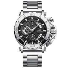 Load image into Gallery viewer, NEKTOM Men&#39;s Watches Quartz Watch Waterproof Watches Steel Strap Wristwatch Watches For Men Military Watch Clock Sports Watches