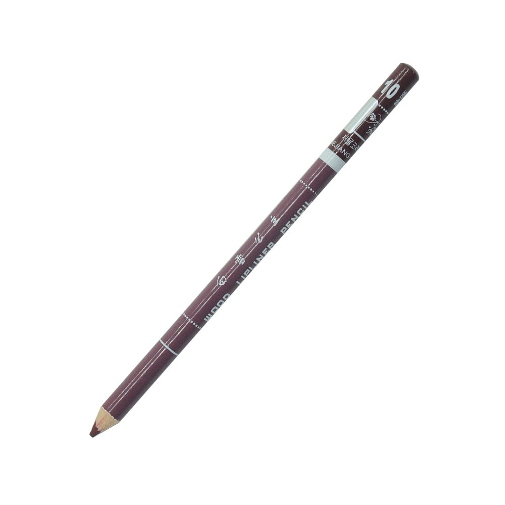 1PC Professional Wood Lip liner Pen Waterproof Lipstick Pencil Contour Matte Lady Charming Women&#39;s Makeup Long Lasting Cosmetic