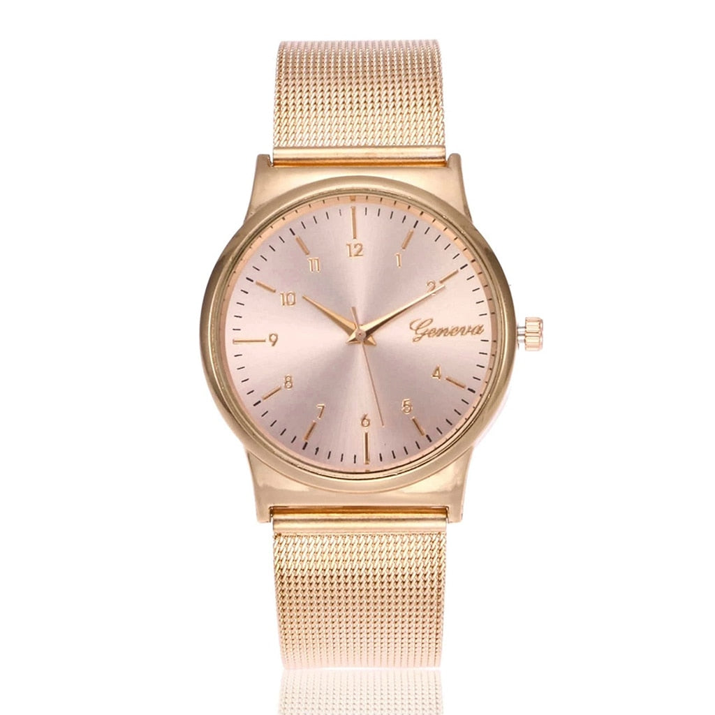 4PCS Women Watches Luxury Wrist watch relogio feminino Clock for Women Steel Lady Rose Gold Quartz Ladies Watch New