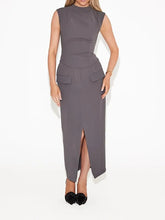 Load image into Gallery viewer, sealbeer A&amp;A Sleeveless Top and Split Skirt Two Piece Set
