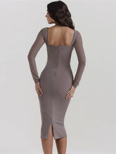 Load image into Gallery viewer, sealbeer A&amp;A Elegant Lace Strapless Bodice Midi Dress