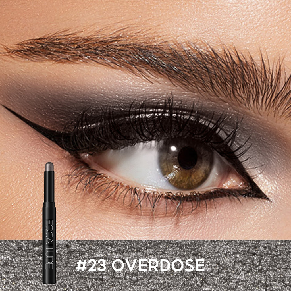 FOCALLURE 24 Colors Eyeshadow Cosmetics Pencil  Eyeshadow Sticker Eyeliner Makeup for Women