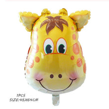 Load image into Gallery viewer, 2pcs New Giraffe Elephant Foil Animal Balloon Cartoon Panther Jungle Deer Safari Party Balloon Baby Girls Birthday Decor Supplie