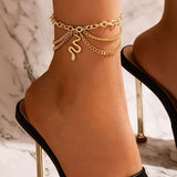 Bohemia Vintage Tassel Chain Bracelet Anklet For Women Charms Snake/Starfish/Heart Sexy Leg Ankle on Foot Chain Beach Jewelry