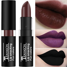Load image into Gallery viewer, Brand Black Lipstick Retro Dark Color Lipsticks Matte Waterproof Blue Vampire Color Holloween Party Makeup Maquillaje Lip Pencil