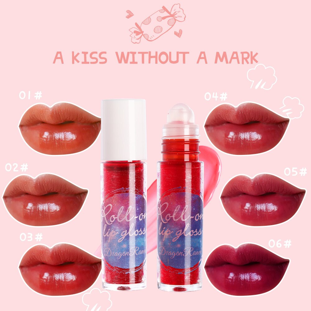 6 Colors Lip Glaze Matte Long Lasting Moisturizing Lip Gloss Glitter Dyed Liquid Lipstick Lip Oil red Lips Tint Care Makeup