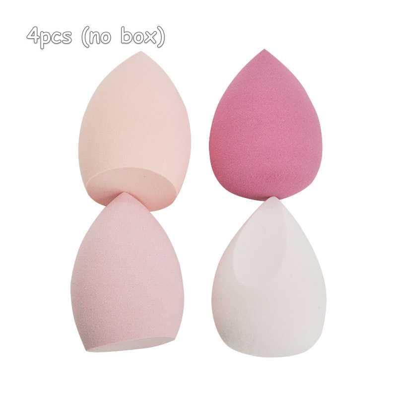 1/4pcs Beauty Egg Makeup Sponge for Foundation Cosmetics Concealer Loose Powder Cushion Puff Suit for Dry and Wet Combined Use