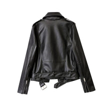 Load image into Gallery viewer, sealbeer A&amp;A Belted Faux Leather Jacket