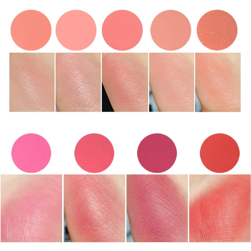 9 Color Blush Ins Net Red Contour Trimming Primer Pearl Matte Peach Blossom Makeup Bean Paste Color