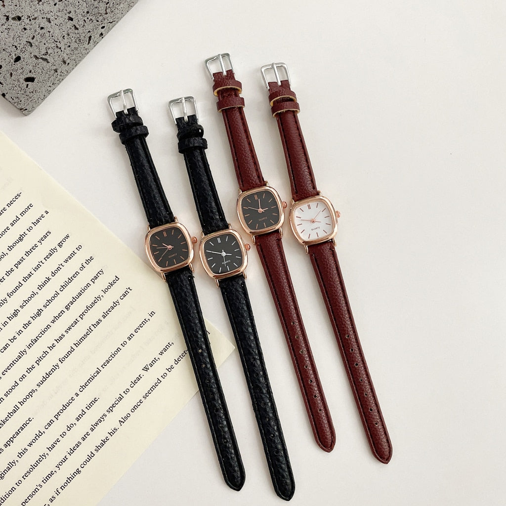 2022 Watches Women Fashion Casual Ladies Quartz Wristwatches Leather Band Women&#39;s Watch For Women Dress Female Clock