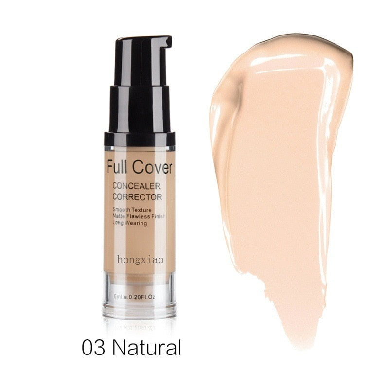 5 Colors Full Cover Liquid Concealer Makeup 6ml Eye Dark Circles Cream Face Corrector Waterproof Make Up Base Cosmetic