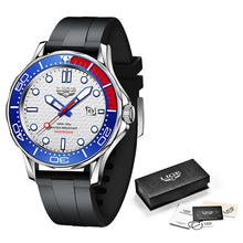 Load image into Gallery viewer, LIGE Men Watch Business Date Watch for Men Luxury Sport Quartz Watches Waterproof Luminous Silicone Wristwatch Relogio Masculino
