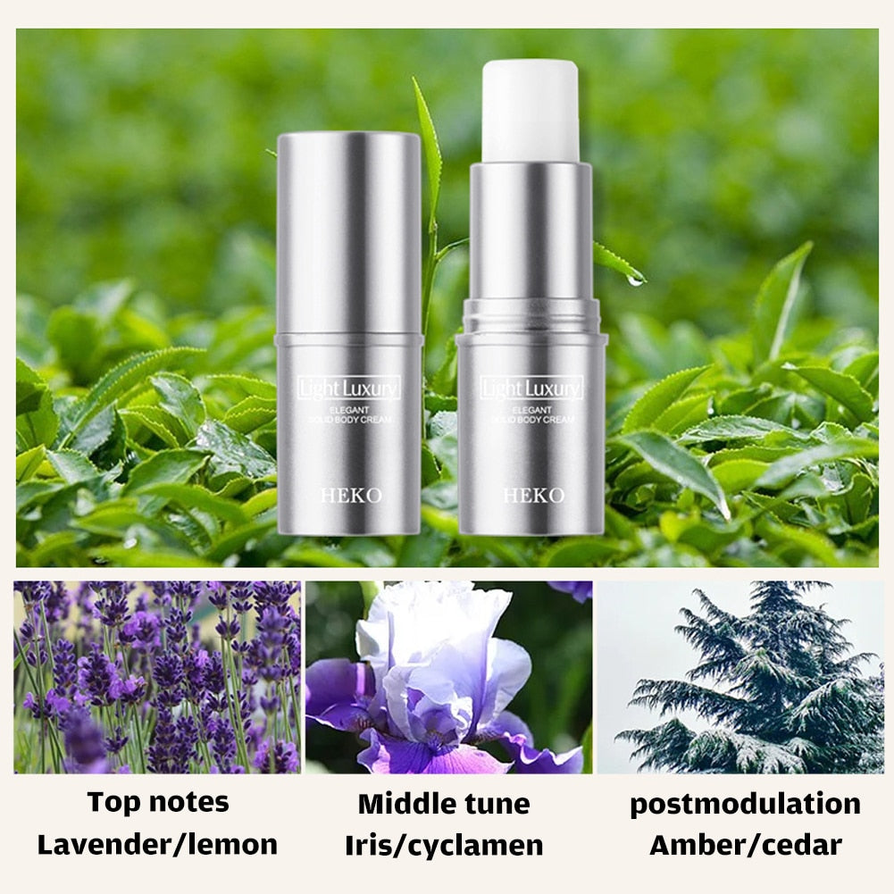 Portable Solid Perfume Fragrances Solid Balm Mild Long Lasting Fresh Aroma Light Scent Body Antiperspirant for Men Women
