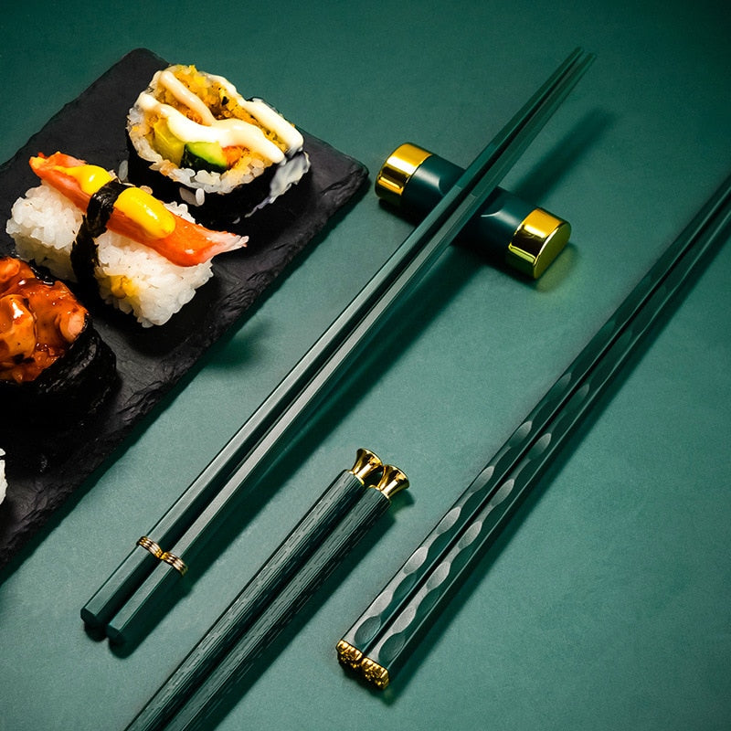 5Pairs High Quality Japanese Non-Slip Chopsticks Korean Home Hotel Restaurant Portable Healthy Food Stick For Sushi Chopsticks