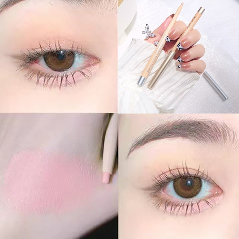Tea Brown Lying Silkworm Eyeliner Pen Pearlescent Makeup Liquid Eye Shadow Pencil Smooth Quick-drying Beauty Cosmetics Tools