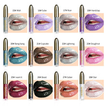 Load image into Gallery viewer, QIBEST Polarized Lip Gloss Diamond Glitter Liquid Lipstick Sexy Metallic Lipgloss Long Lasting Waterproof Moisturize Lip Makeup
