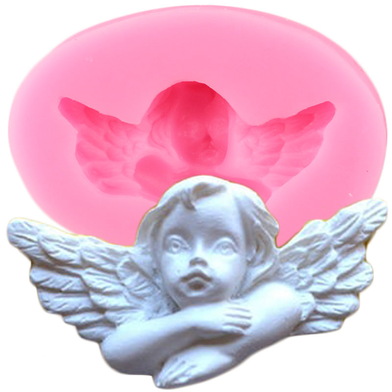 3D Cupid Angel Baby Silicone Fondant Molds Cake Decorating Tools Soap Resin Chocolate Candy Dessert Cupcake Kitchen Baking Mould