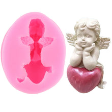 Load image into Gallery viewer, 3D Cupid Angel Baby Silicone Fondant Molds Cake Decorating Tools Soap Resin Chocolate Candy Dessert Cupcake Kitchen Baking Mould