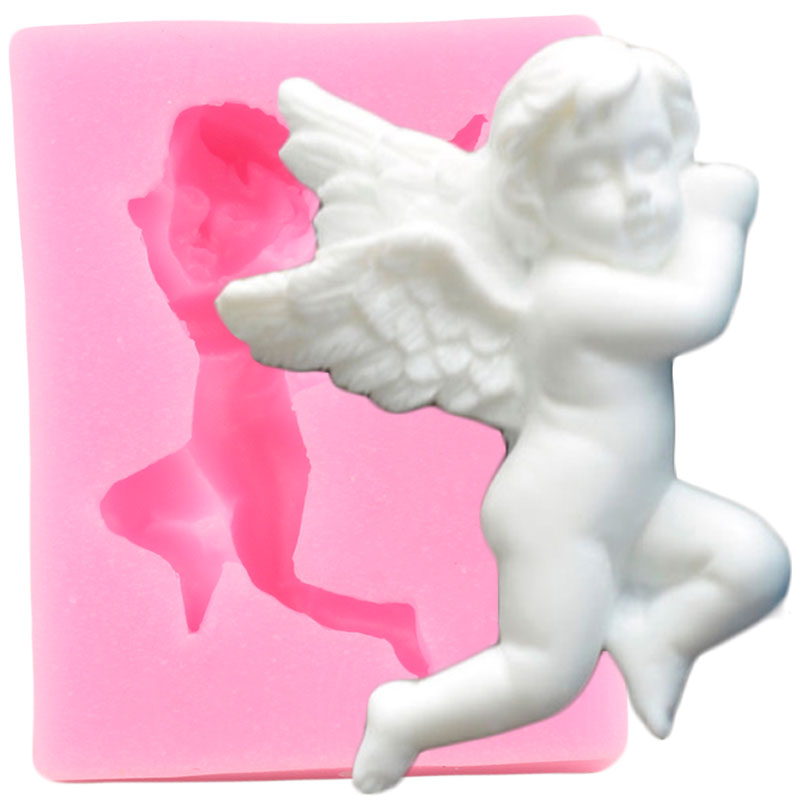 3D Cupid Angel Baby Silicone Fondant Molds Cake Decorating Tools Soap Resin Chocolate Candy Dessert Cupcake Kitchen Baking Mould